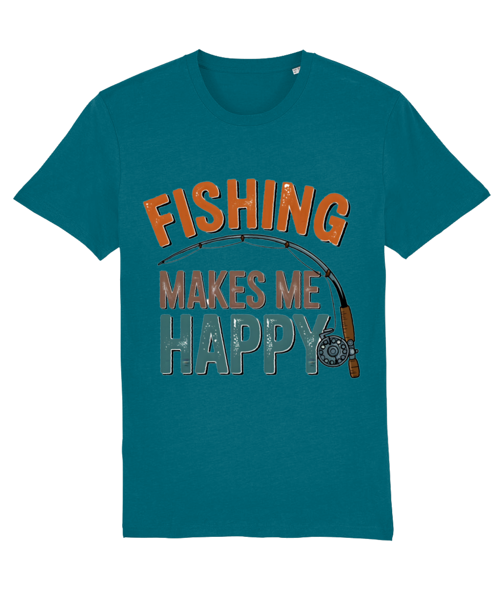 Tricou „Fishing makes me happy” - imagine 4