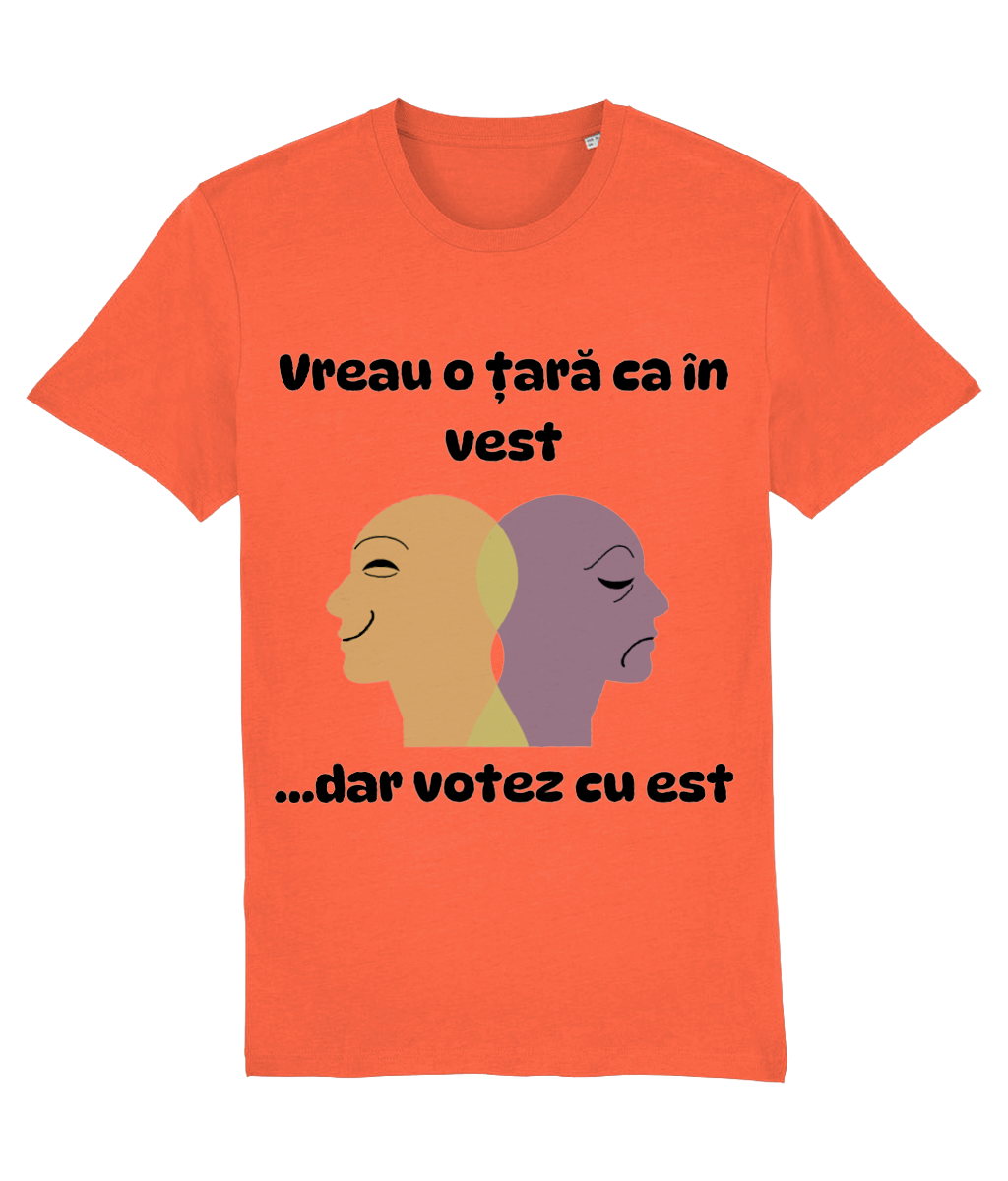 Tricou „Vreau o țară ca în vest... dar votez cu est” - imagine 9
