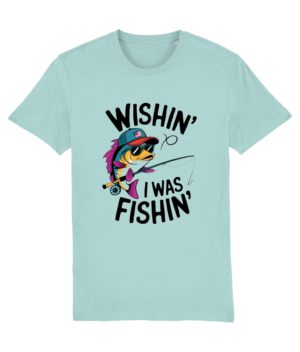 Tricou „Wishin' I was fishin'” - imagine 7