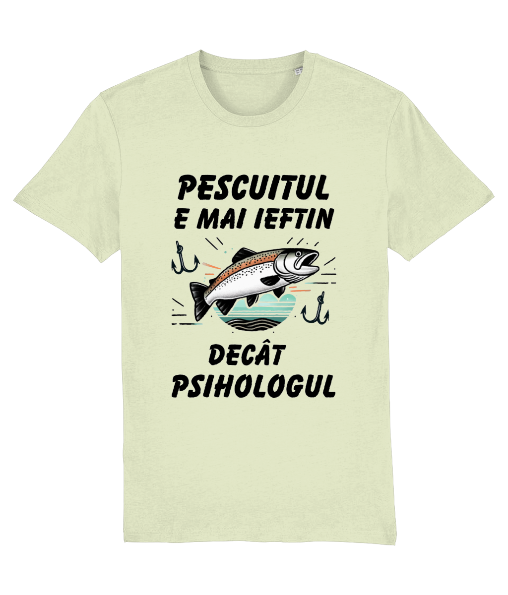 Tricou „Pescuitul e mai ieftin decât psihologul” - imagine 3