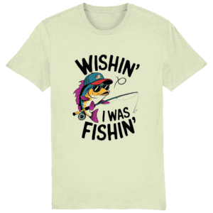 Tricou „Wishin’ I was fishin’”