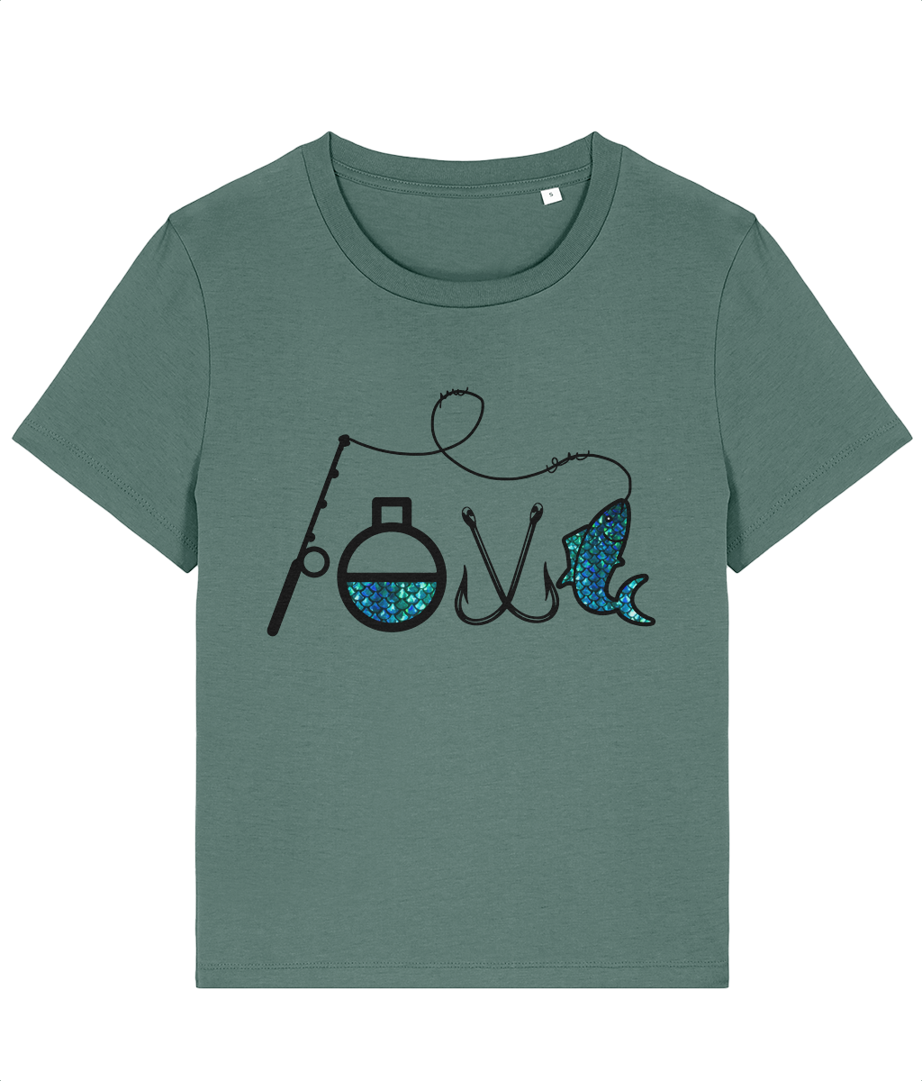 Tricou damă „I love fishing” - imagine 6