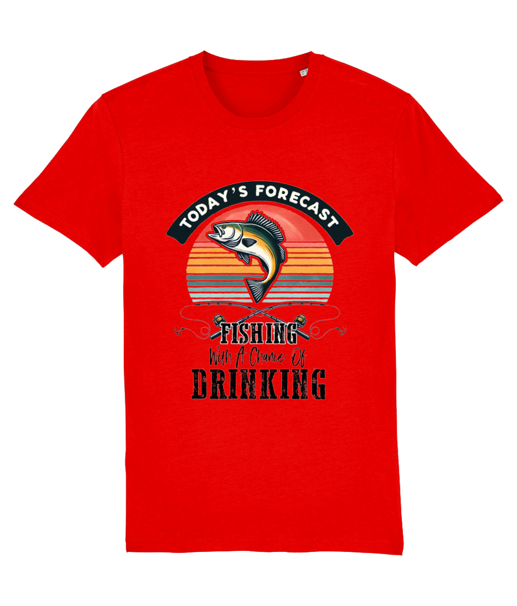 Tricou „Today's forecast: Fishing with a chance of drinking” - imagine 3