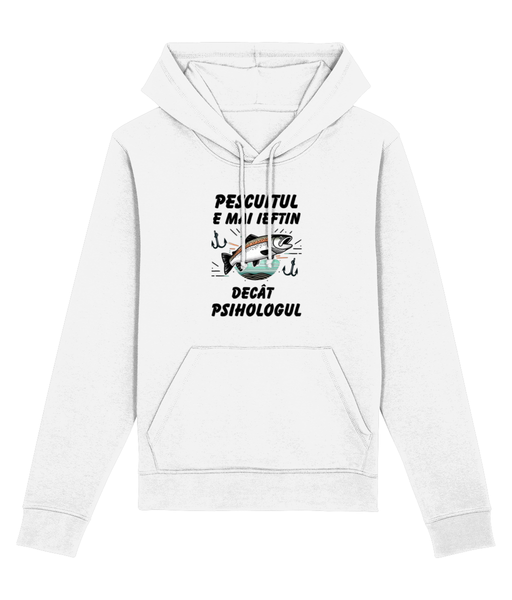 Hanorac „Pescuitul e mai ieftin decât psihologul” - imagine 2