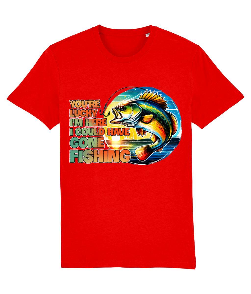 Tricou „You are lucky I am here, I could have gone fishing” - imagine 4