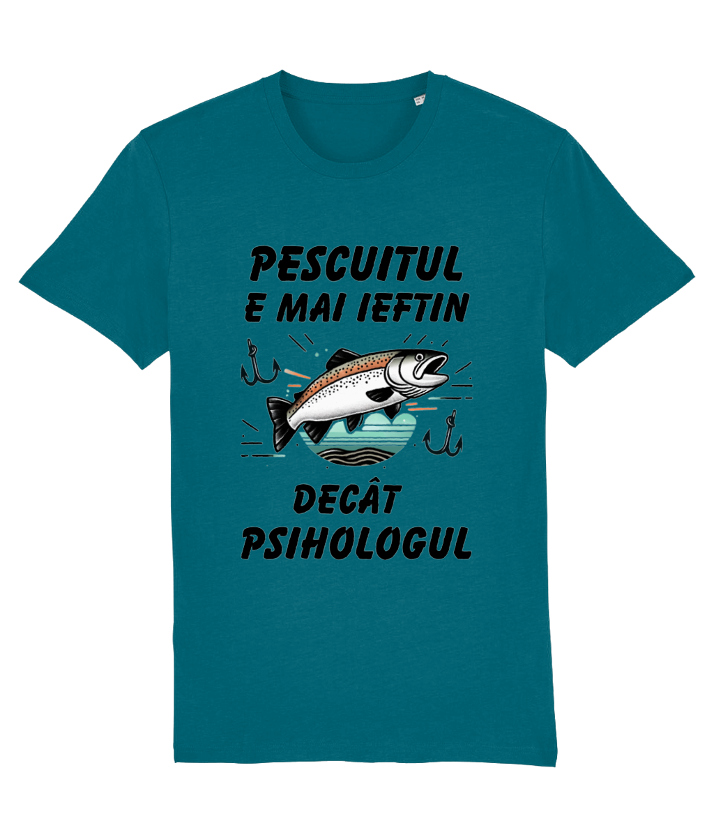 Tricou „Pescuitul e mai ieftin decât psihologul” - imagine 5