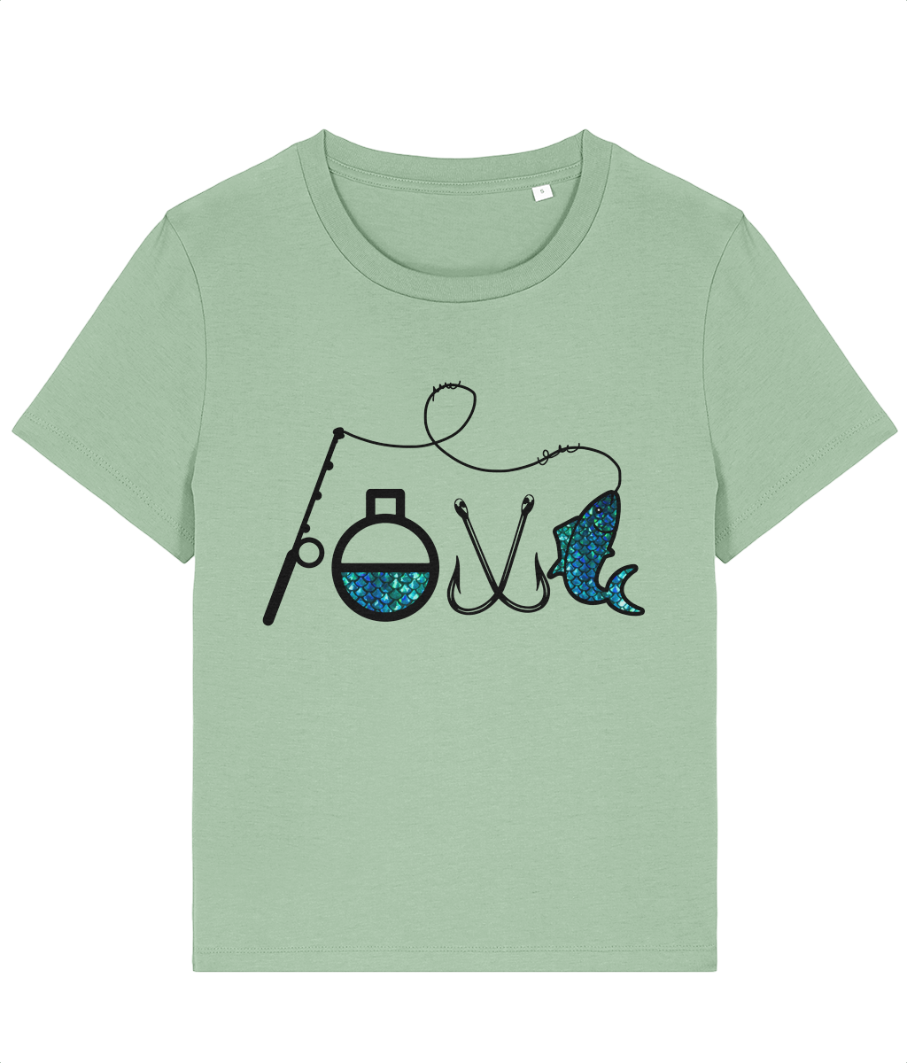Tricou damă „I love fishing” - imagine 2