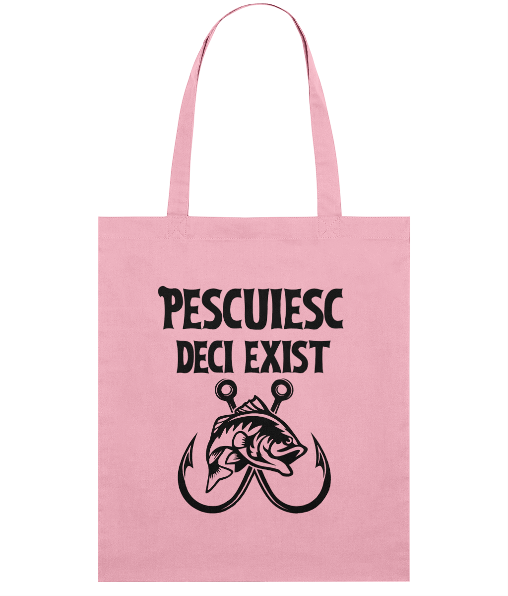 Sacoșă din bumbac „Pescuiesc. Deci exist” - imagine 6