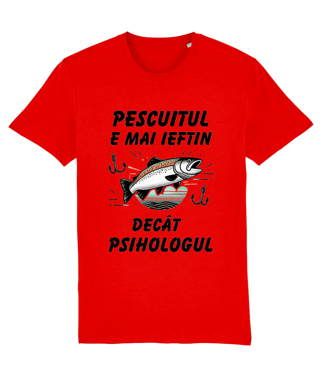 Tricou „Pescuitul e mai ieftin decât psihologul” - imagine 4