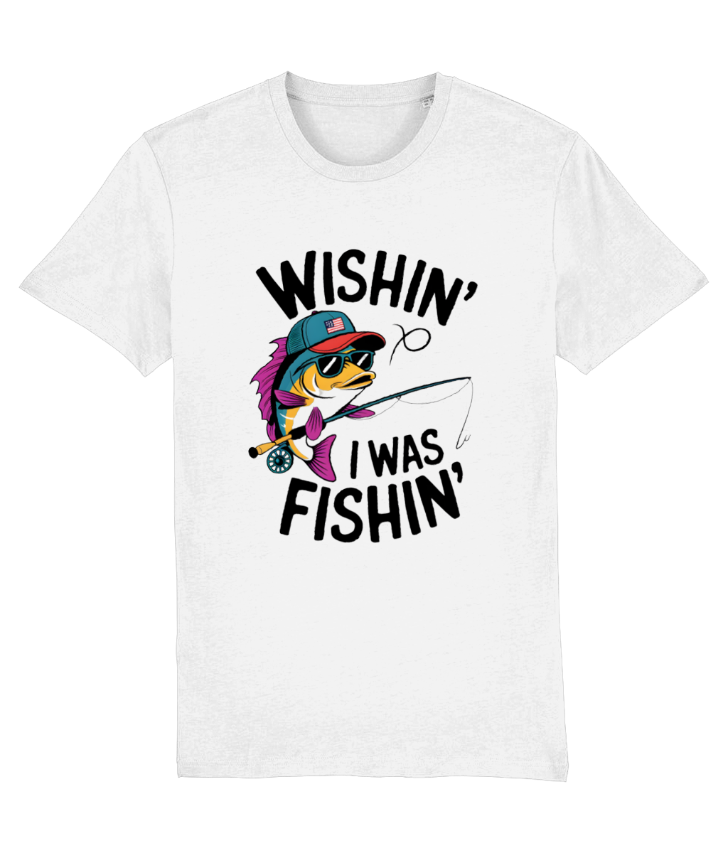 Tricou personalizat cadou pentru iubitorii de peste si pescuit pescari profesionisti si amatori pasionati. Wishin I was fishin